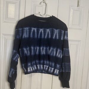 Men's Navy Tie-Dye Crewneck Sweater